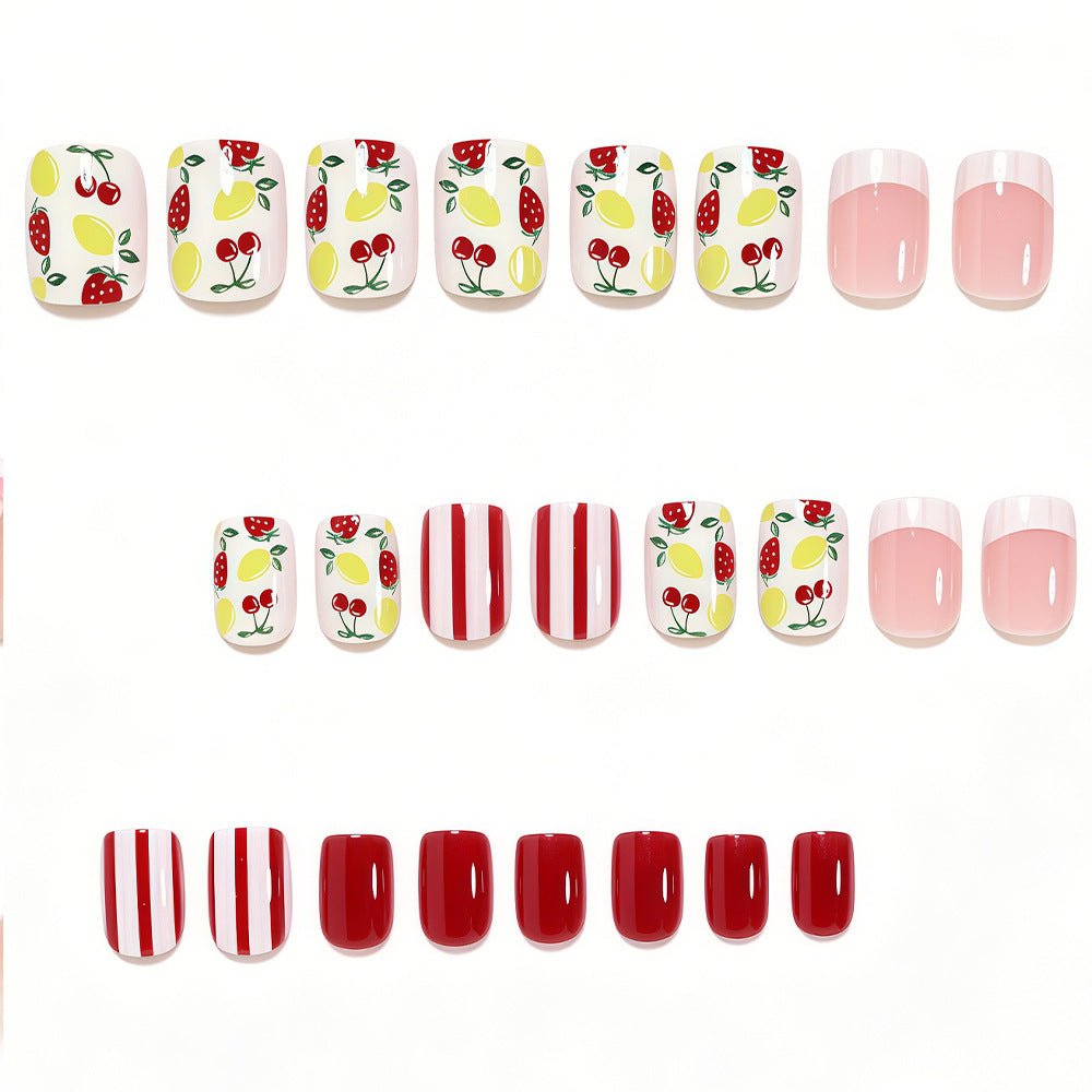 Creative Fruit Themed Press-On Nail Art Kalsten