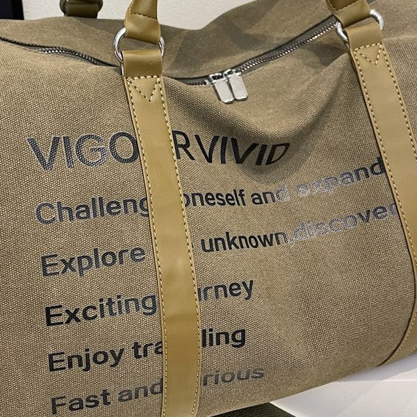 Durable Canvas Gym Duffel Bag