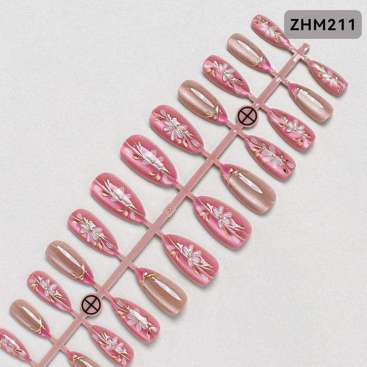Decorative Press-On Nail Set Kalsten