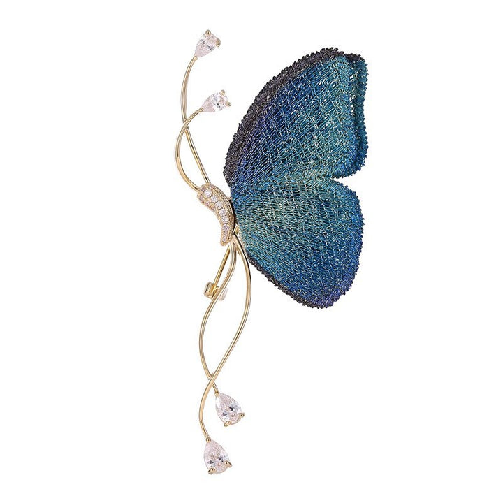 Exquisite butterfly brooch with sparkling crystals Kalsten