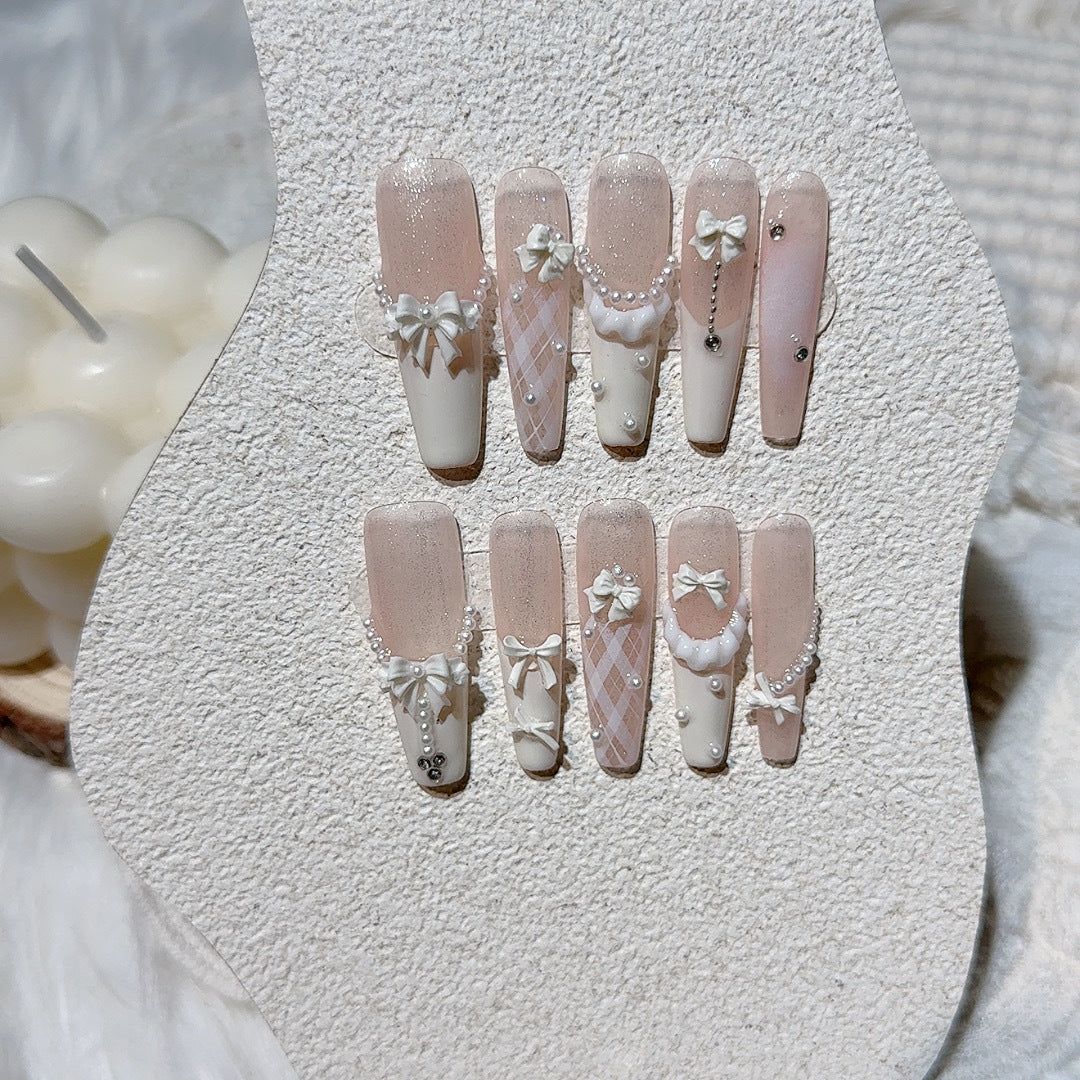 Elegant Press-On Nail Art Set