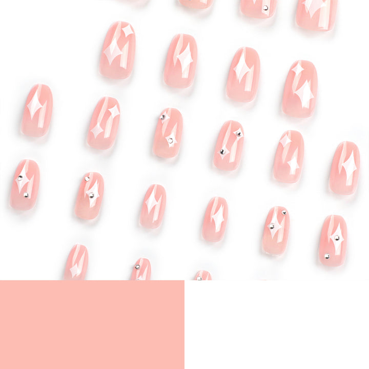 Artistic acrylic nails with glamorous glitter design Kalsten