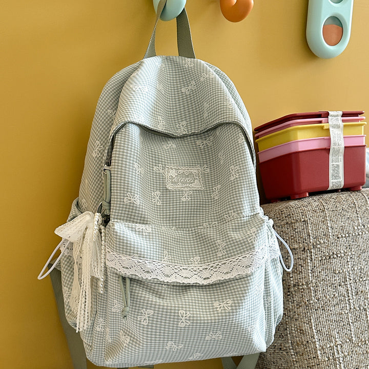 Sweet Floral-Embellished Backpack Kalsten
