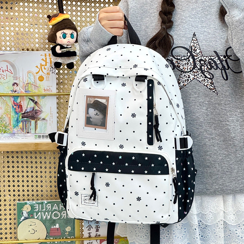 Casual Snowflake Print Backpack Kalsten