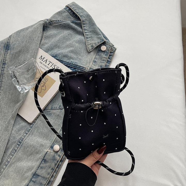 Casual Drawstring Mini Shoulder Bag