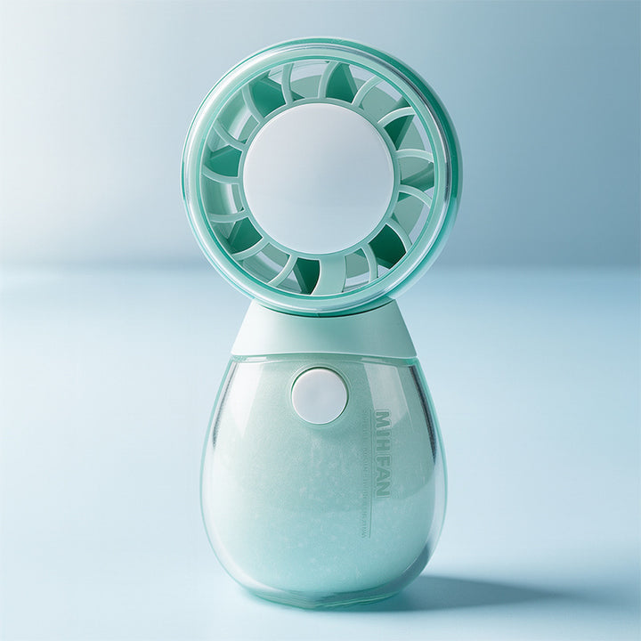 Unisex compact rechargeable handheld fan with cute cat design and quiet motor Kalsten