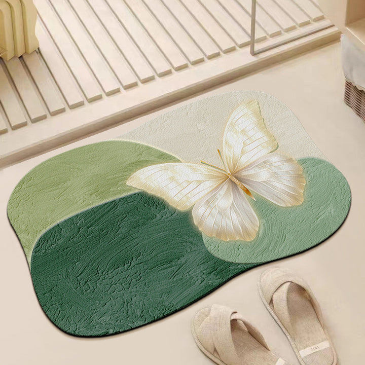 Abstract Textured Bath Mat
