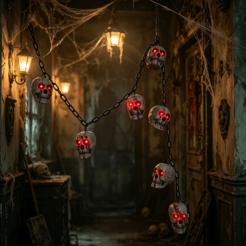 Creepy Skull Chain Decoration