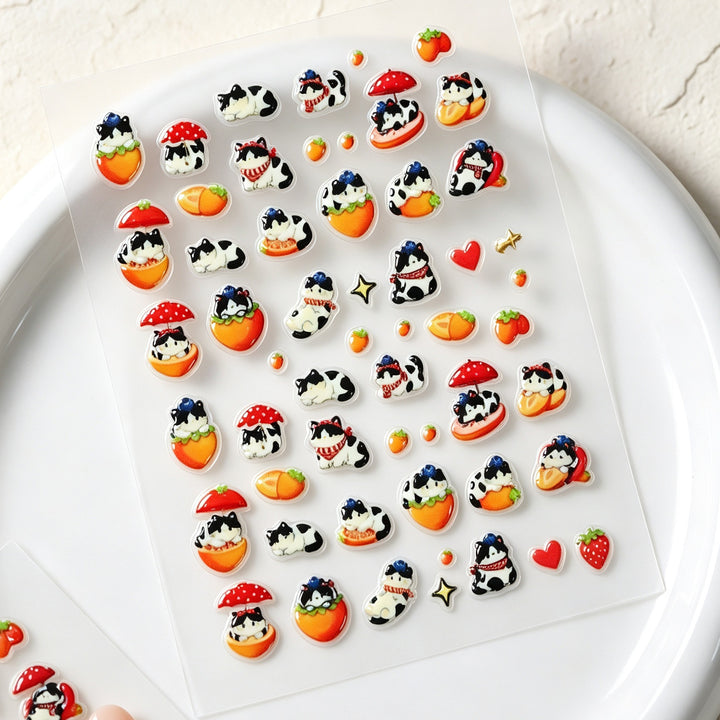 Playful Character Nail Art Stickers