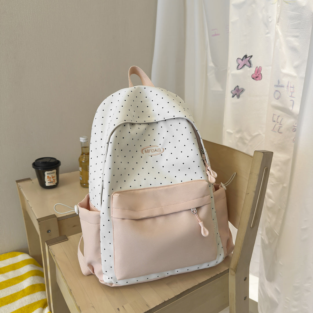 Stylish Polka Dot Print Backpack Kalsten