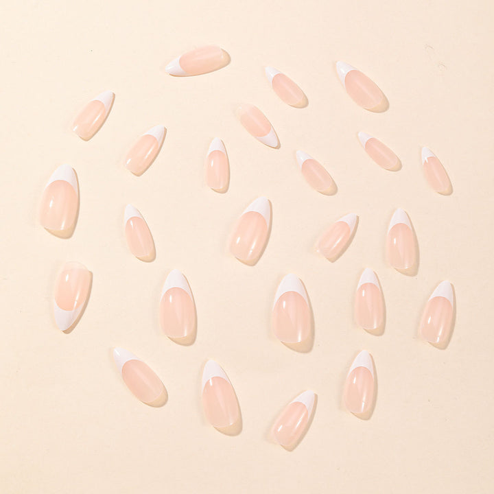 Elegant French Tip Stiletto Nail Art Extensions Kalsten
