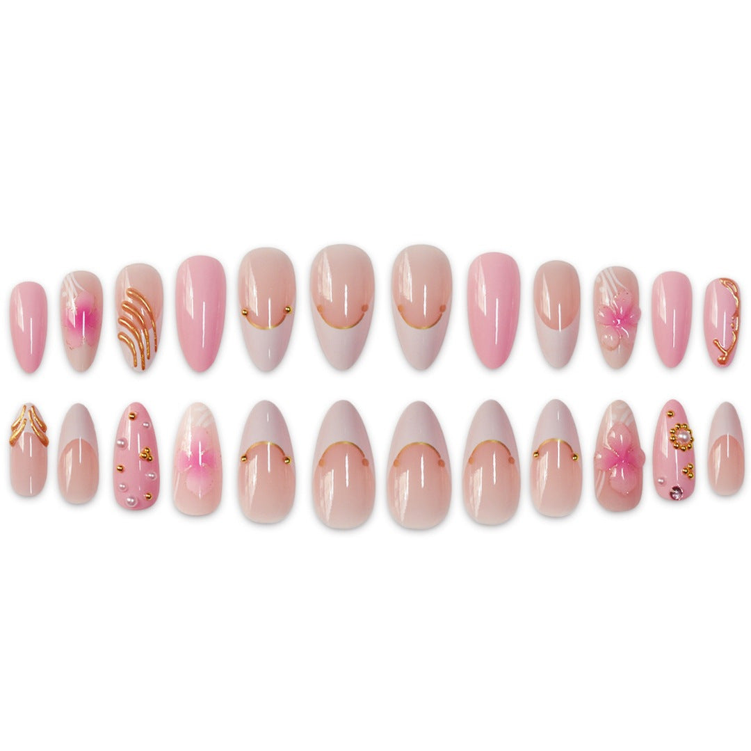Premium Floral Designer Press-On Nails Kalsten