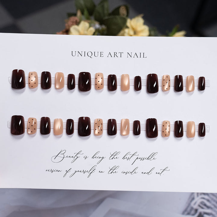 Artistic Press-On Nail Design