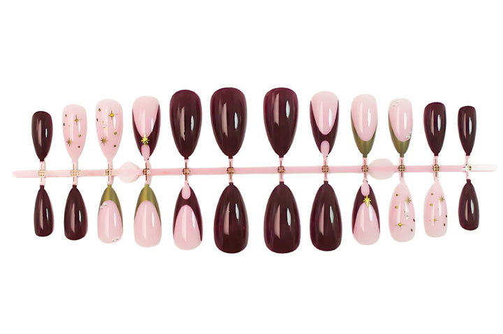 Nail art set with glamorous design elements and elegant accents Kalsten