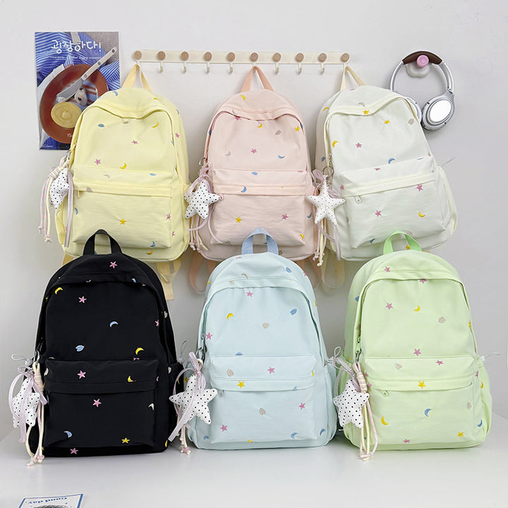 Embroidered Moon and Star Backpack Kalsten