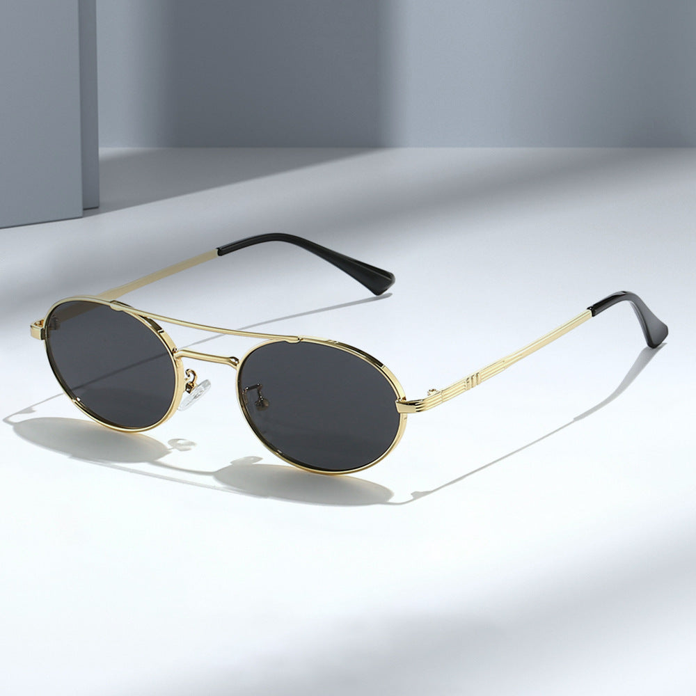 Women's Fashion Oval Sunglasses in Minimalist Design Kalsten