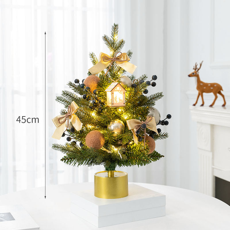 Decorative Mini Christmas Tree with LED Lights