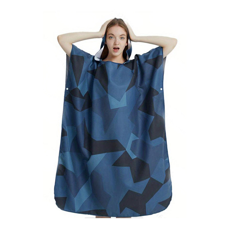 Women colorful bath tunnel with hood Kalsten