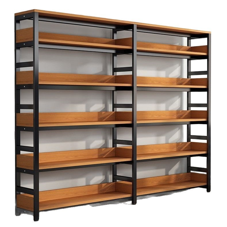 Regal with robust metal frame and wooden shelves Kalsten