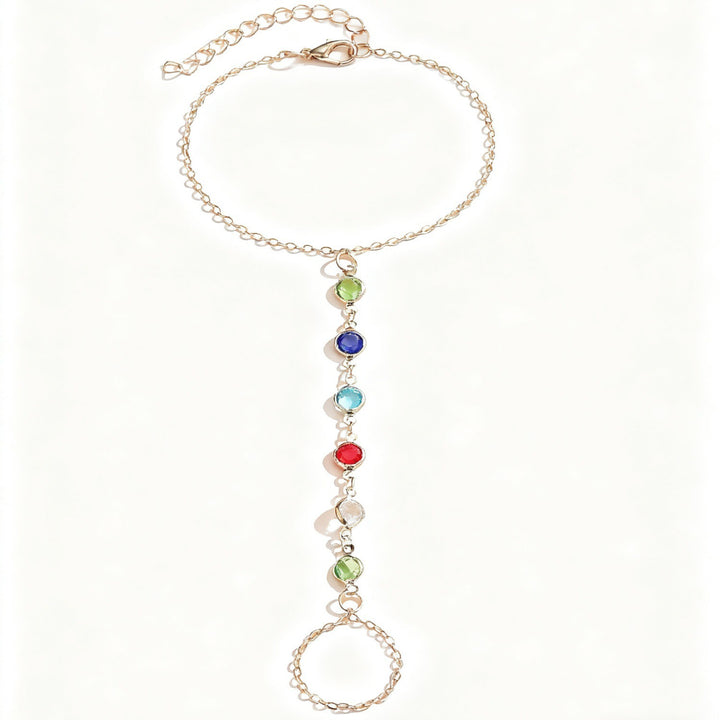 Colorful Gemstone Charm Bracelet Kalsten