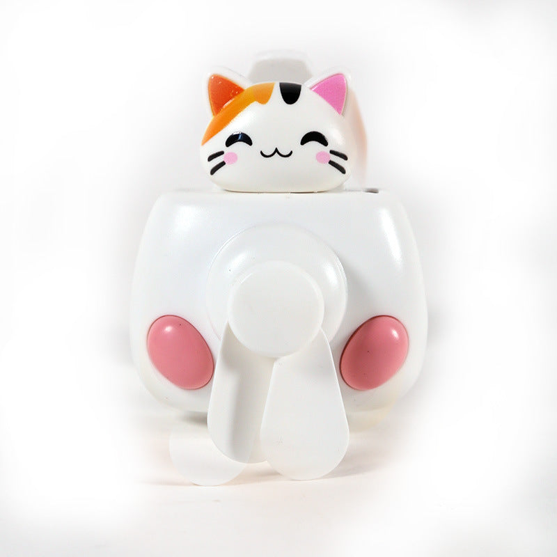 Ladies portable mini cooler fan with cat motif Kalsten