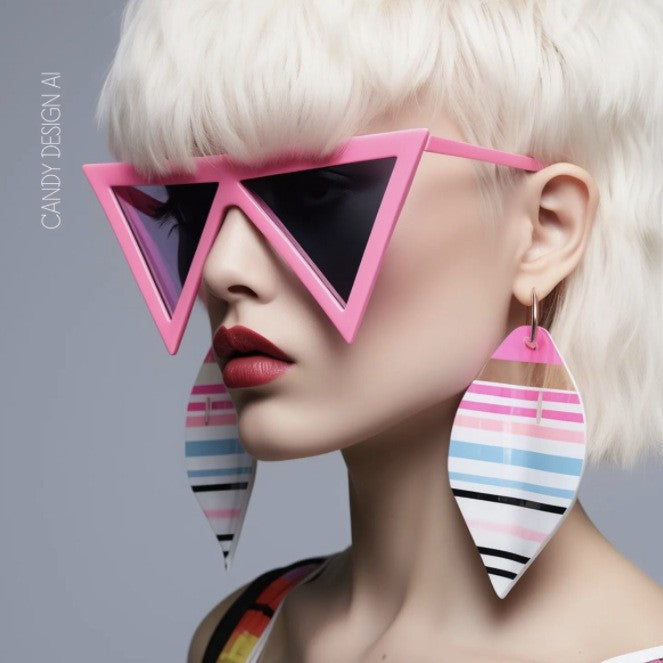 Bold Triangular Frame Sunglasses Kalsten