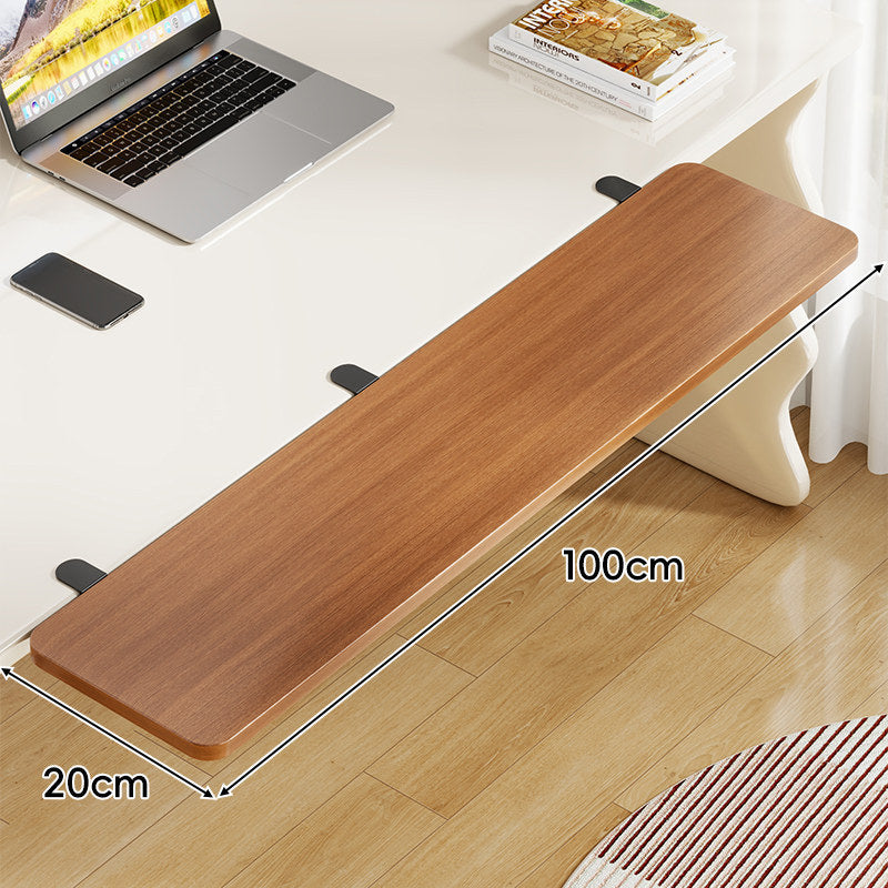 Under-Desk Sliding Keyboard Tray and Desk Extender with Smooth Glide Mount
