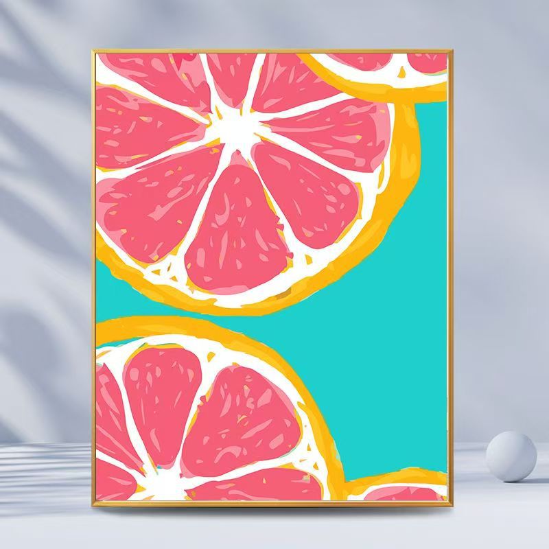 Citrus-Inspired Graphic Art Print Kalsten