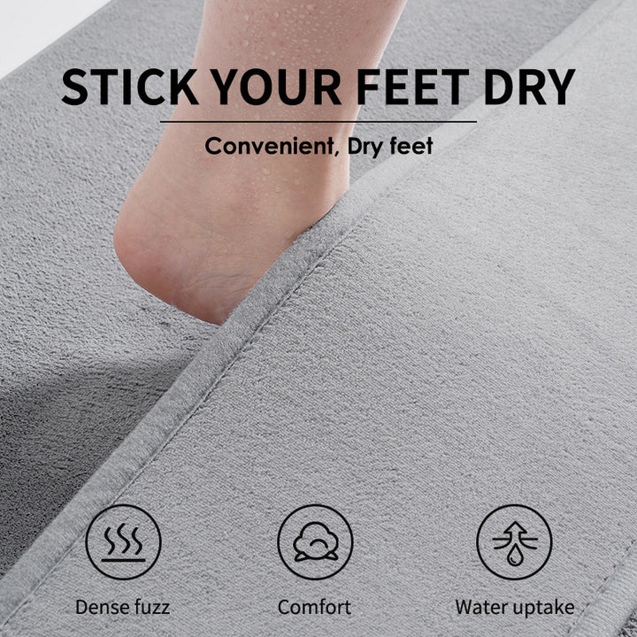Plush Welcome Home Bath Mat