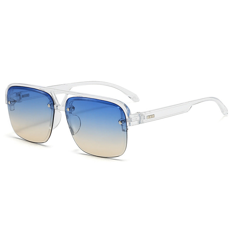 Women’s fashionable square sunglasses with transparent frame Kalsten