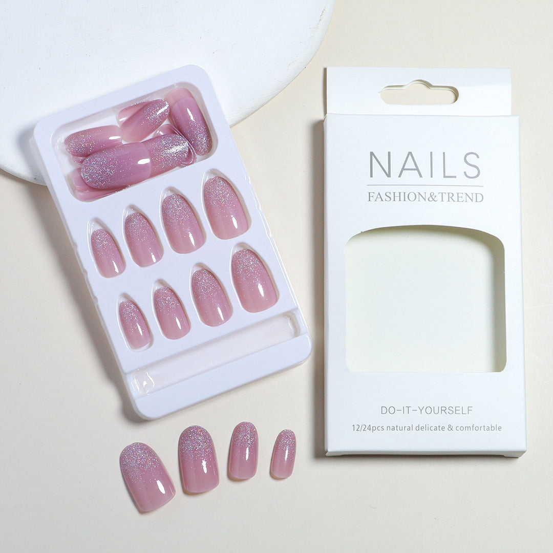 Glittery Elegant Press-On Nail Set Kalsten
