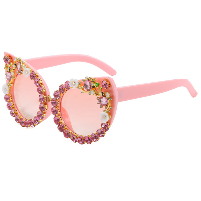 Women's Heart-shaped Sunglasses with Sparkling Accents Kalsten