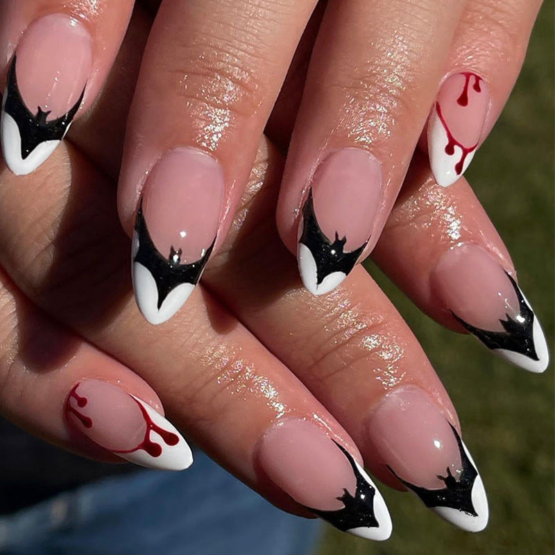Halloween-Themed Artistic Press-On Nails