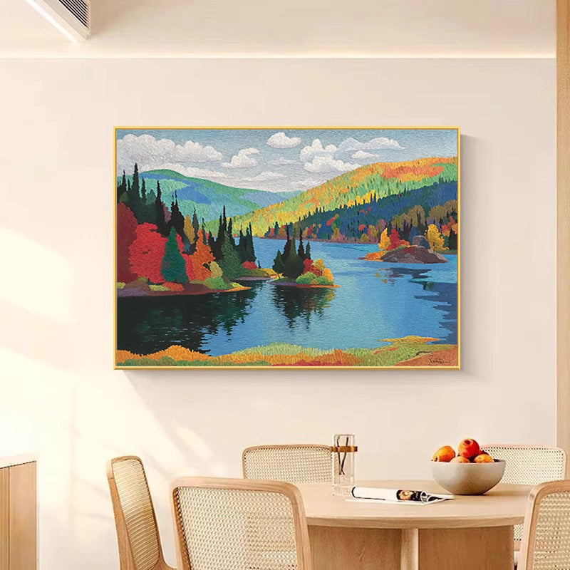 Vibrant Nature-Inspired Art Canvas