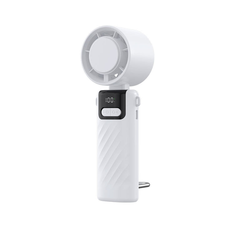 Unisex Digital Display Rechargeable Handheld Cooling Fan Kalsten