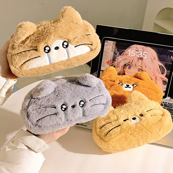 Plush pillow with cat motif Kalsten