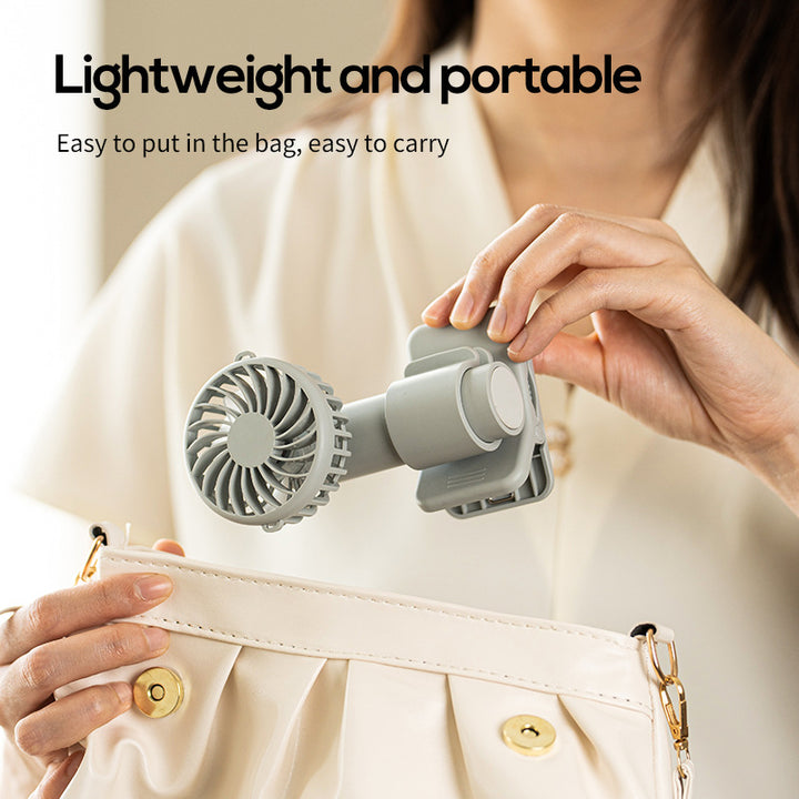 Unisex nano compact clip fan with rechargeable battery Kalsten