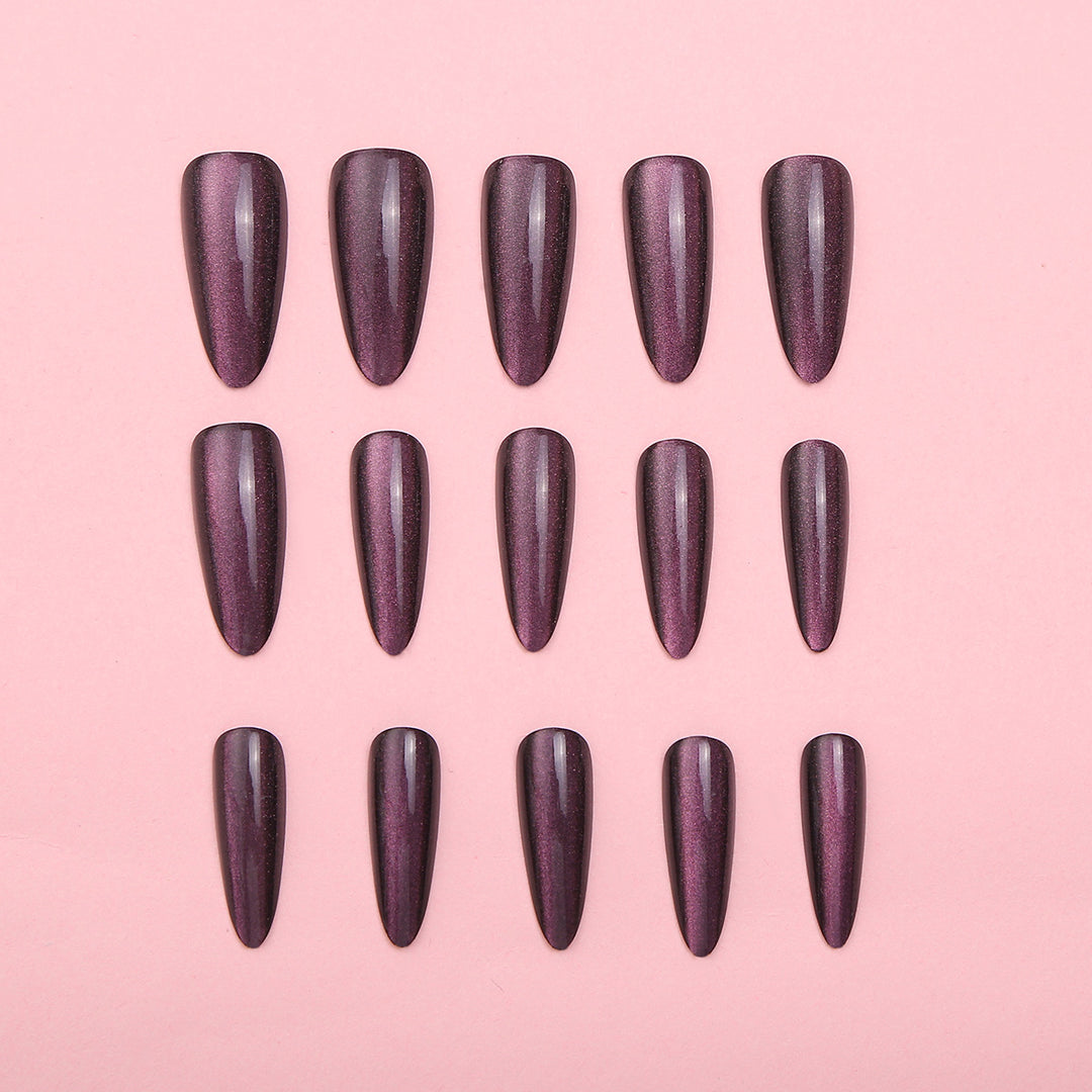 Premium Stiletto Press-On Nail Set with Reflective Finish Kalsten