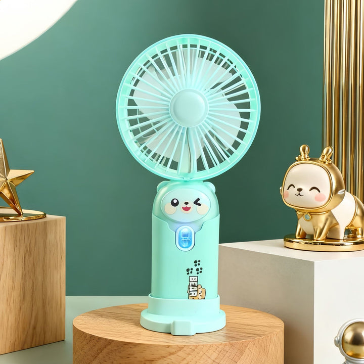 Ladies portable hand fan with cute rabbit design Kalsten
