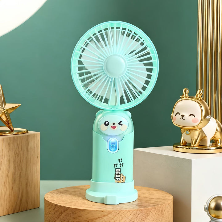 Women's Portable Hand Fan with Cute Rabbit Design Kalsten
