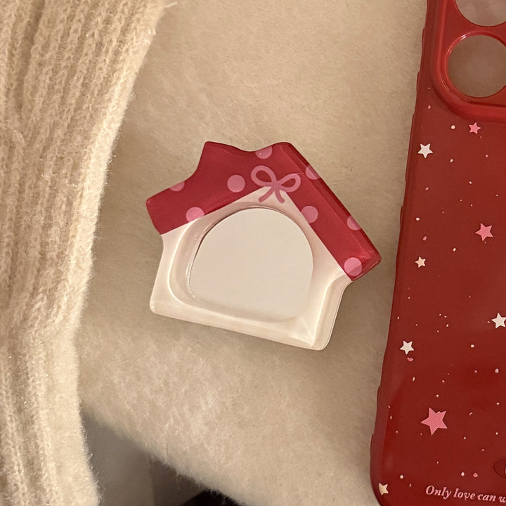Hand mirror in cute house design Kalsten
