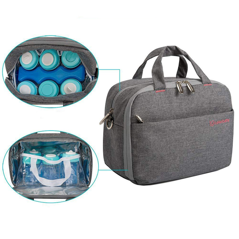 Unisex cooler bag with two opening types and insulating interior Kalsten