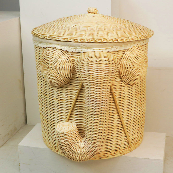 Playful laundry basket in elephant design Kalsten