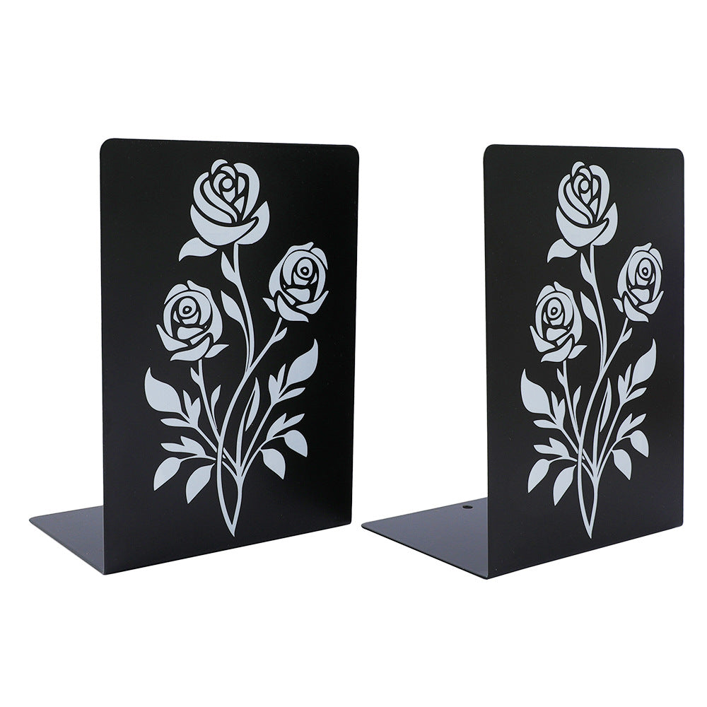 Decorative Leaf-Themed Bookends