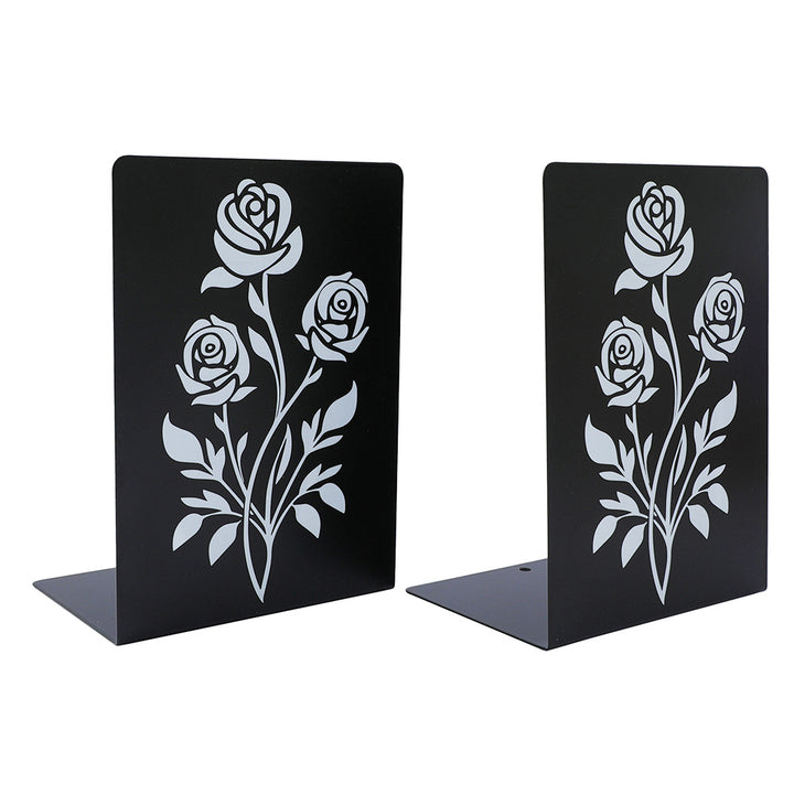 Decorative Leaf-Themed Bookends