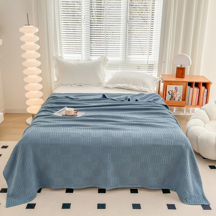 Textured Lightweight Throw Blanket