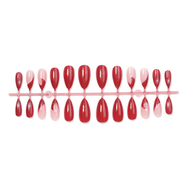 Artificial nail set with glamorous glitter accents Kalsten