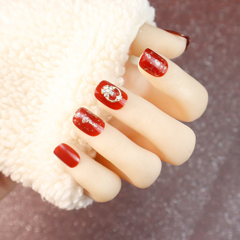 Elegant Decorative Press-On Nails
