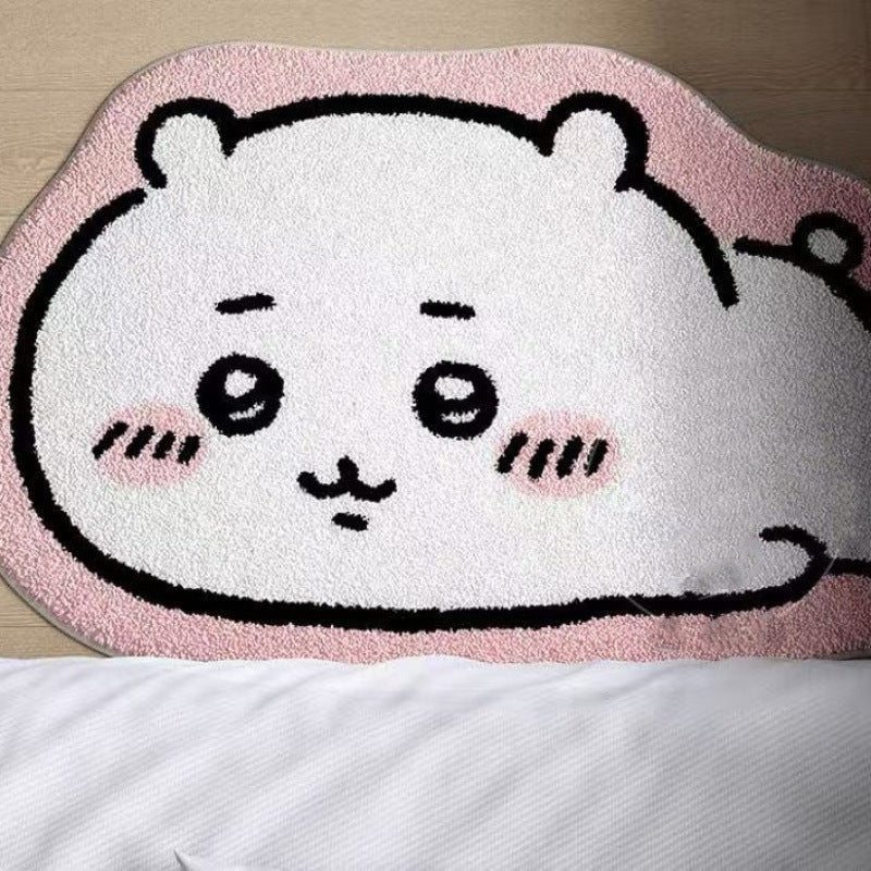 Cute Cartoon Animal-Themed Plush Bath Mat