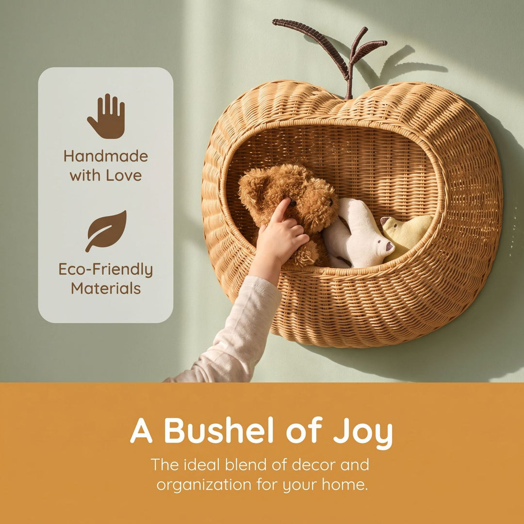 Decorative Woven Pear-Shaped Storage Basket Kalsten